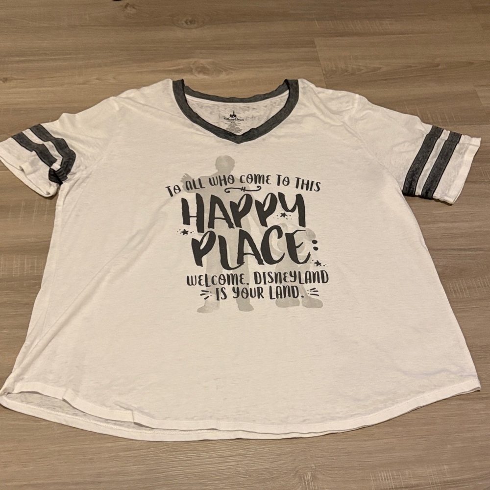 Disneyland Resort White Short Sleeve Shirt